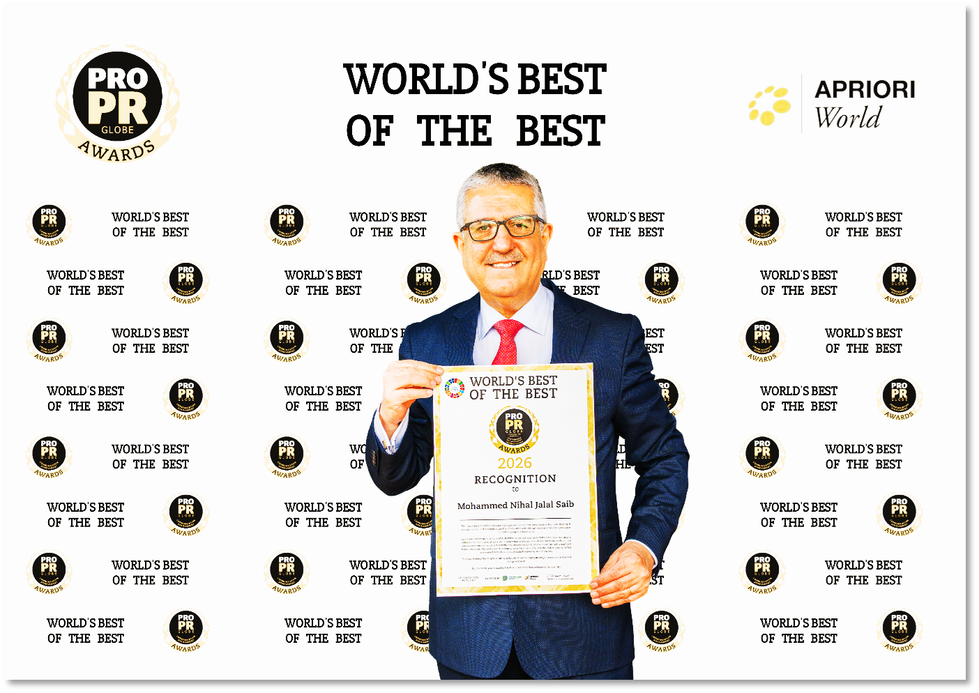 Award recognition photo